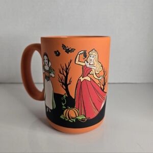 Disney Halloween Princess Soft Touch Orange Mug Ariel Aurora Jasmine Snow White